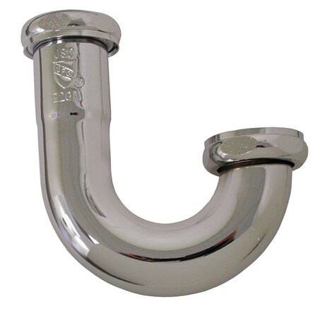1-1/2 In. Chrome Plated Brass J-Bend 20 Gauge